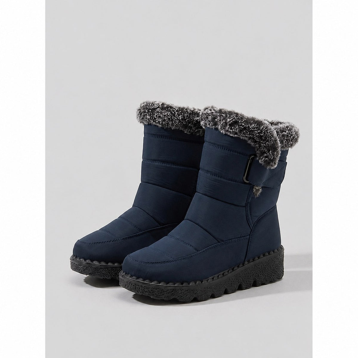 Greta | Cozy Fur-Trimmed Winter Snow Boots Image