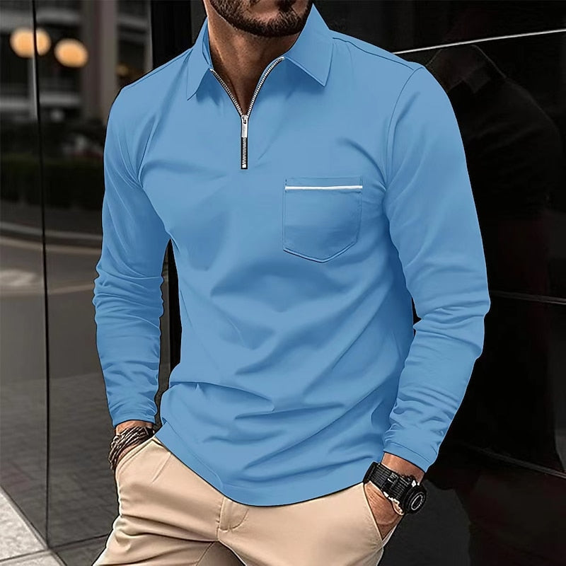 Trenton | Refined Quarter-Zip Polo Shirt Image