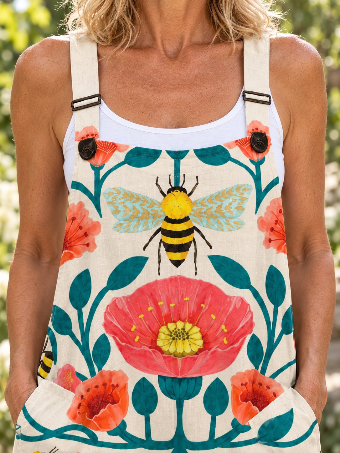 Helen | Comfortable Retro Art Jumpsuit