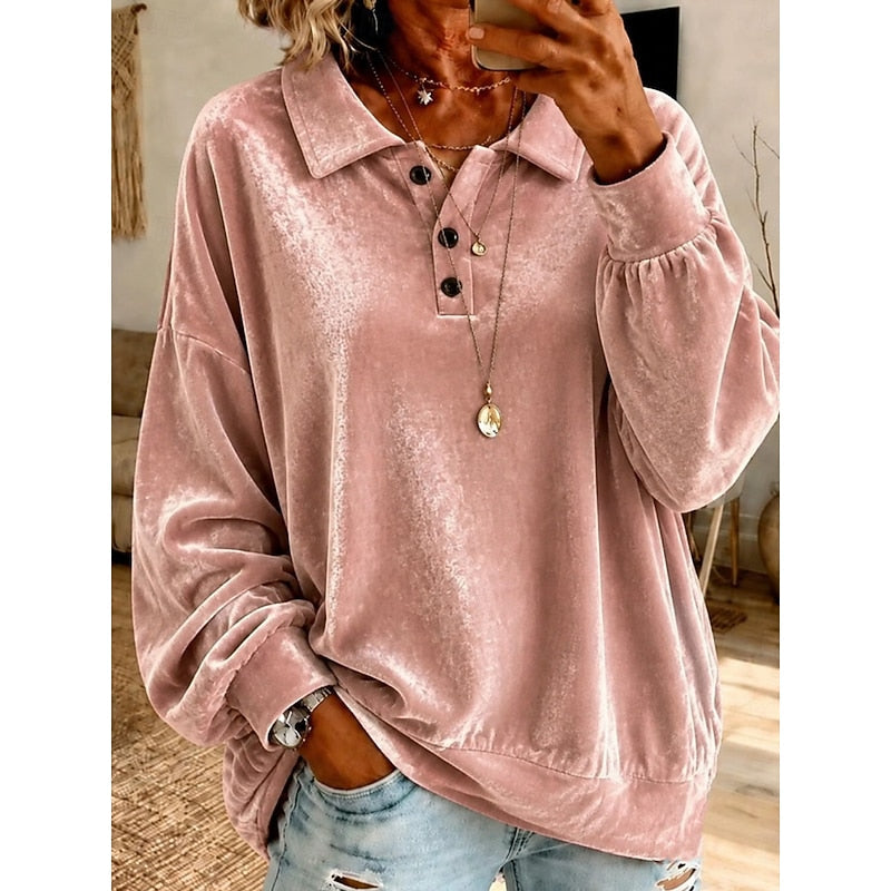 Darcy | Relaxed Collared Pullover Image