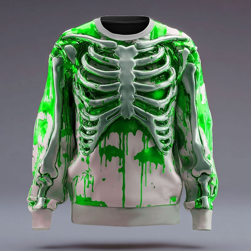 Rory | Halloween Skeleton Crew Neck Sweatshirt Image
