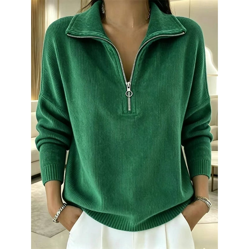 Georgina | Quarter-Zip Collared Pullover Image