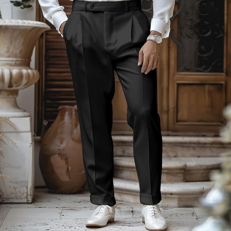 Reid | Tailored Straight-Leg Dress Pants Image