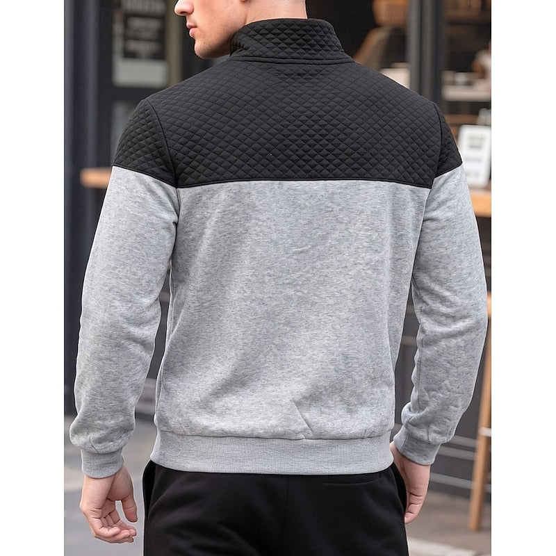 Braxton | Textured Quarter-Zip Sweatshirt Image
