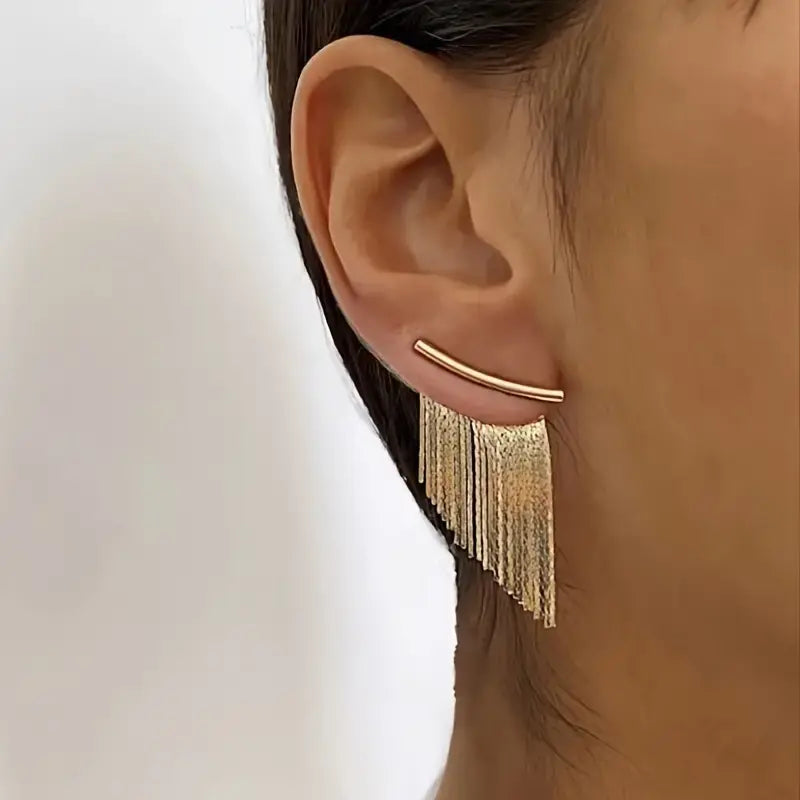 Lori | Stylish Gold Tone Earrings Image