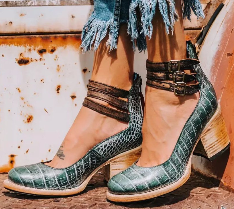 Margaret | Comfortable Classic Strap Heels