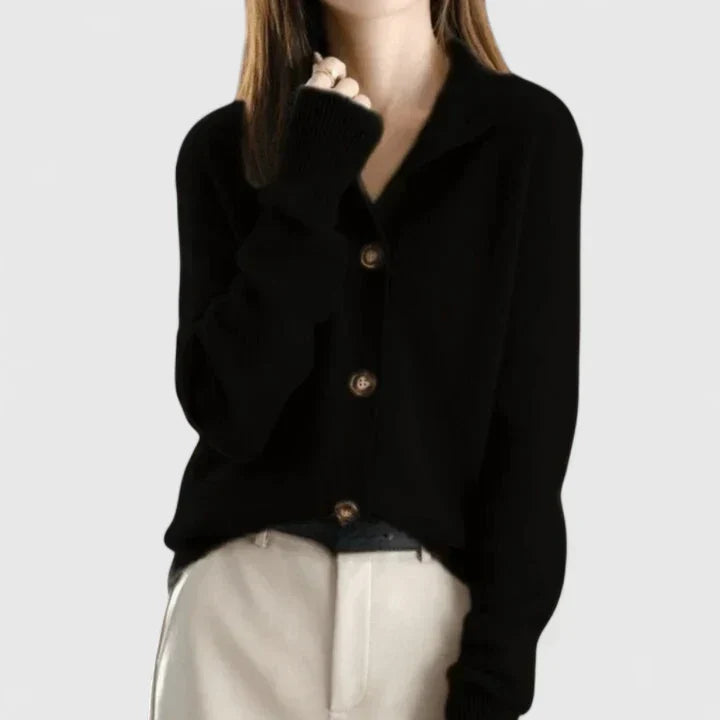 Adele | Refined Collared Cardigan Image