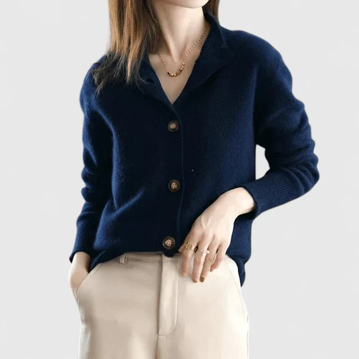Adele | Refined Collared Cardigan Image