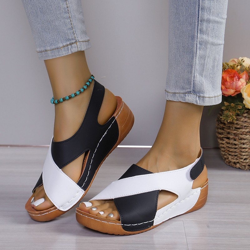 Emily | Comfortable Open Toe Wedge Sandal Image