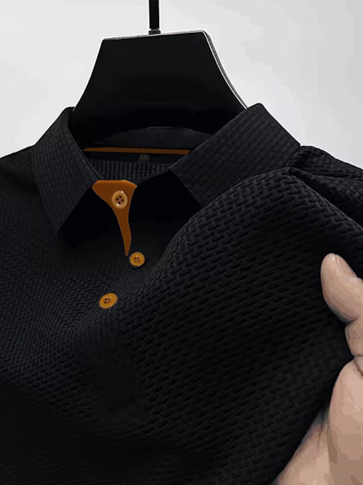 Harrison | Refined Textured Polo Shirt Image
