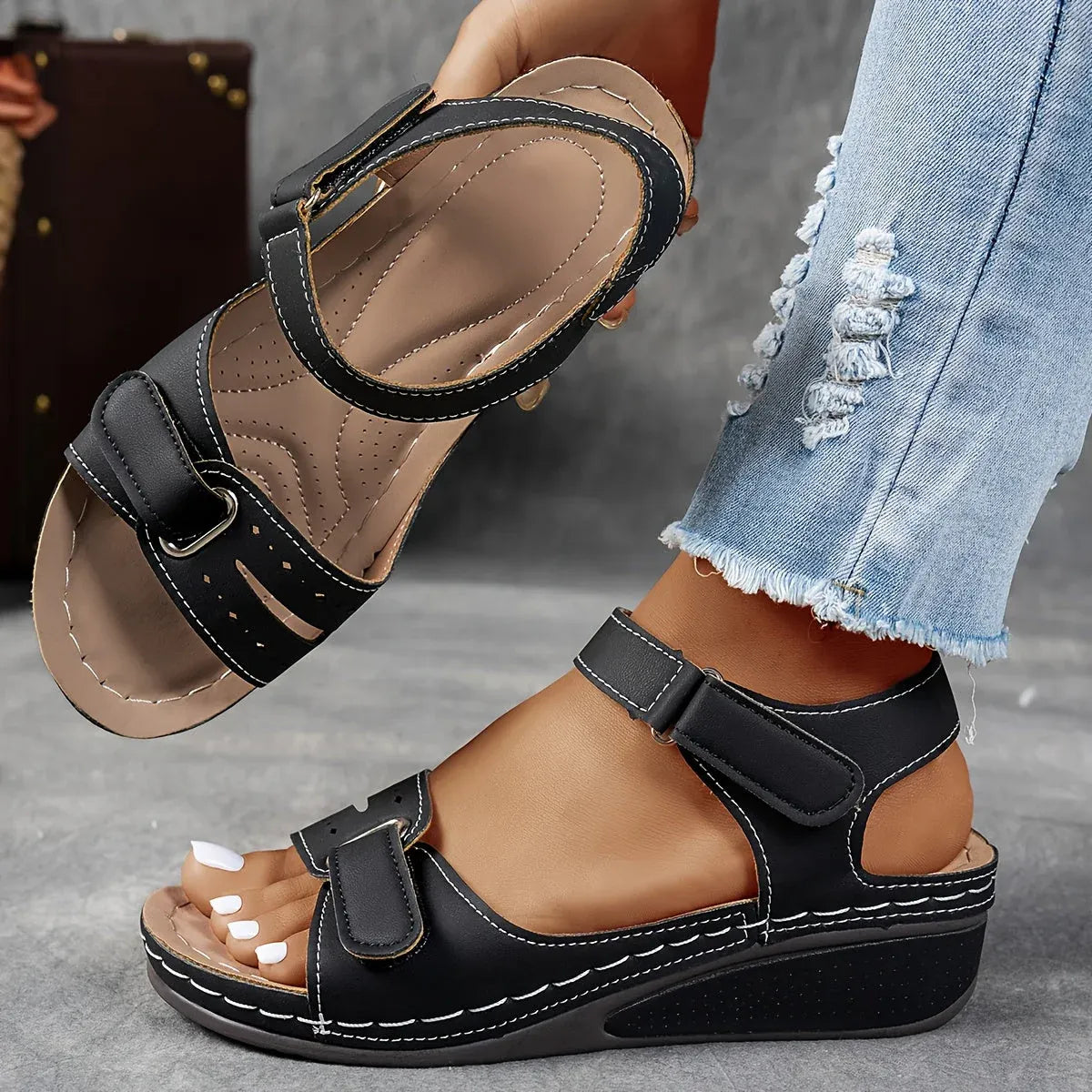 Candice | Elegant Orthopedic Strap Sandal Image