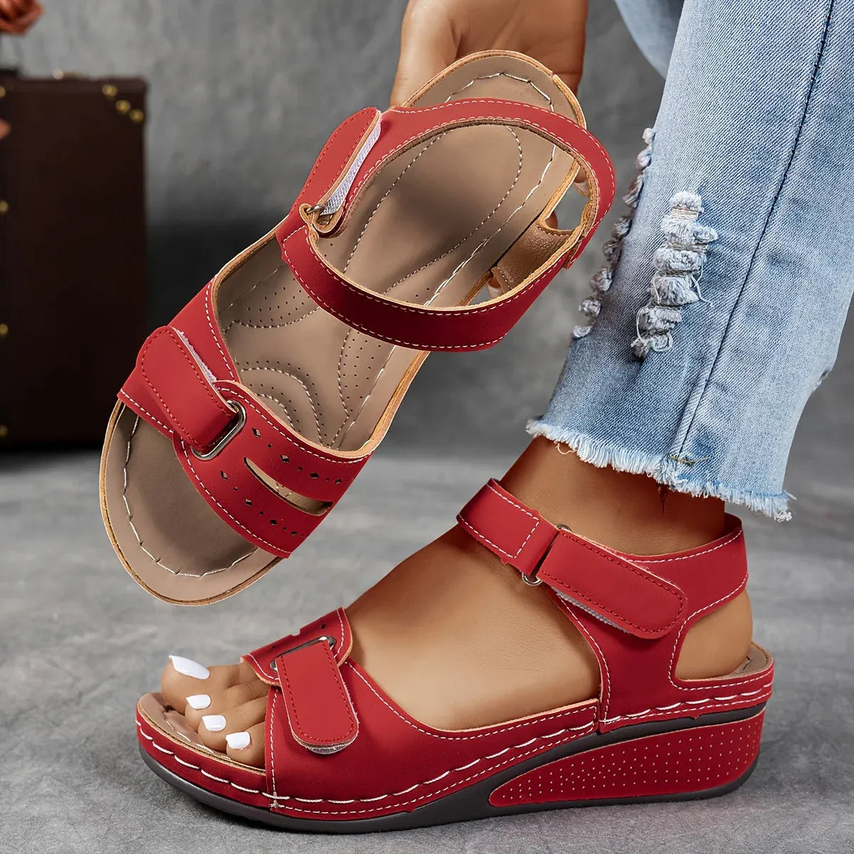 Candice | Elegant Orthopedic Strap Sandal Image