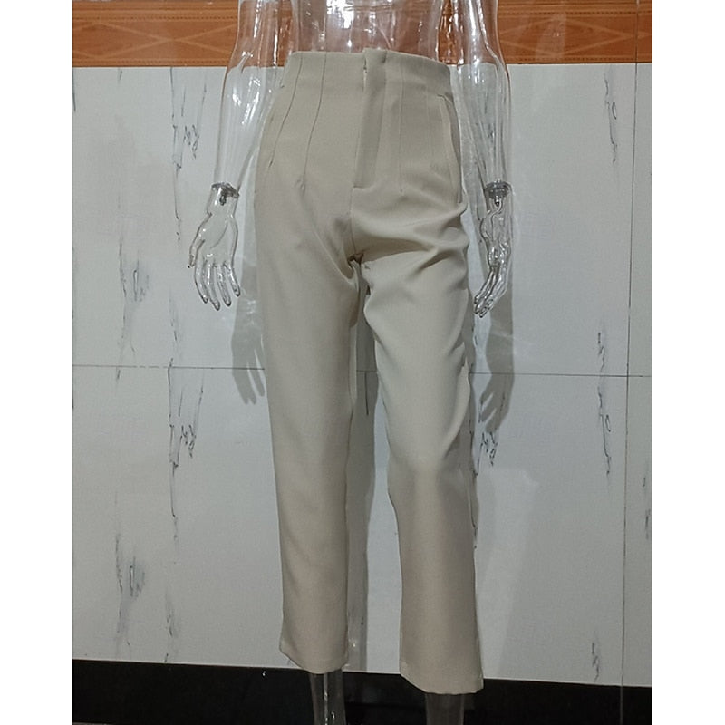Adrienne | High-Waisted Tailored Trousers Image