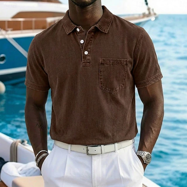 Vincent | Vintage-Washed Polo Shirt Image