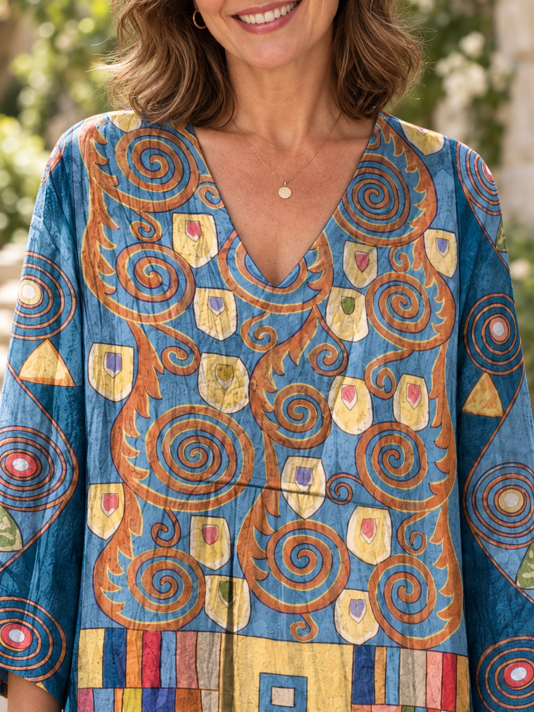 Isadora | Abstract Geometric Pattern Dress