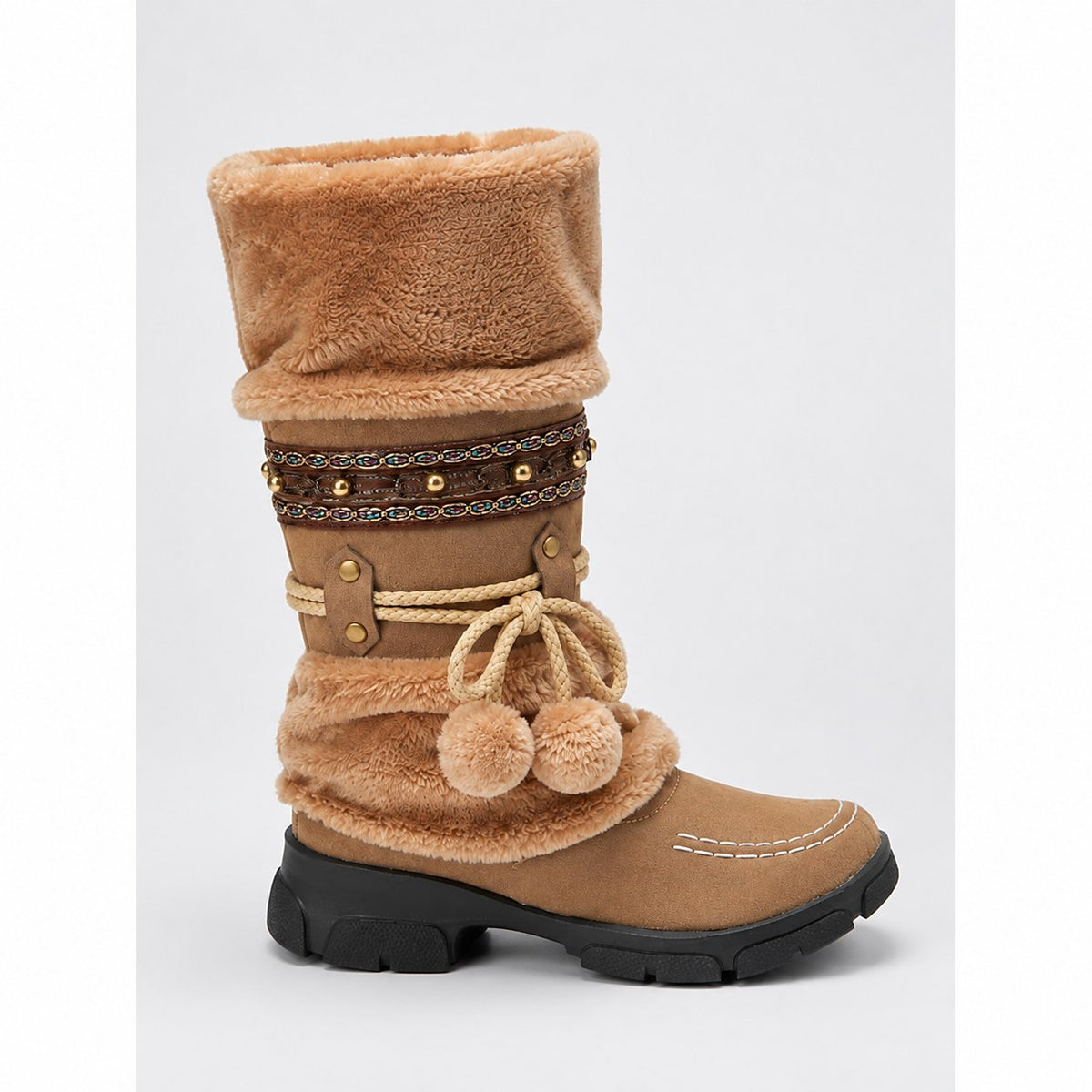 Wren | Cozy Boho Mid-Calf Winter Boots