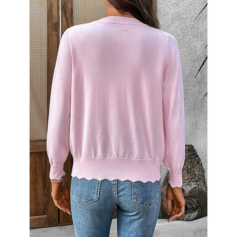 Camilla | Scalloped Button-Front Cardigan Image