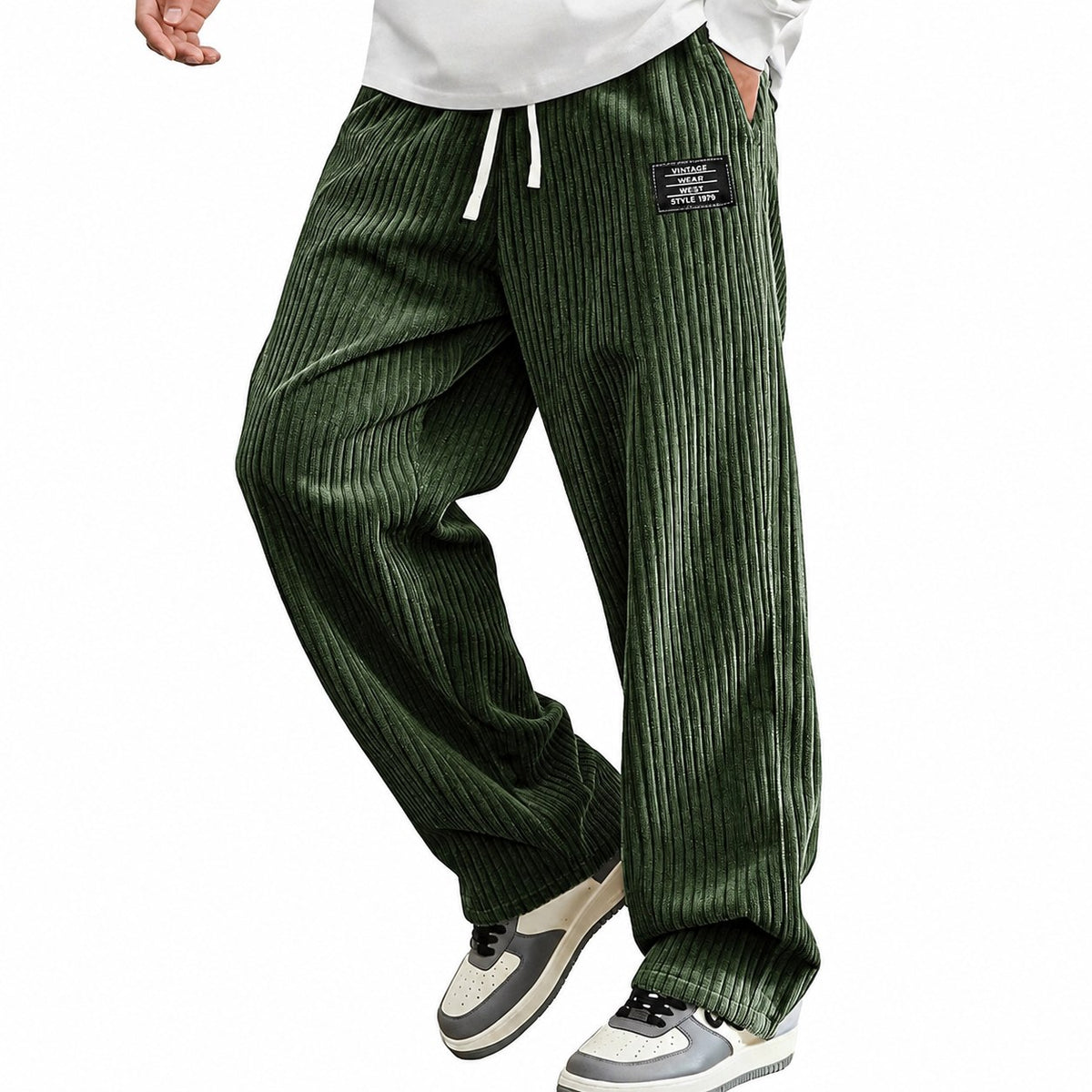 Damian | Relaxed Ribbed Comfort Pants Image