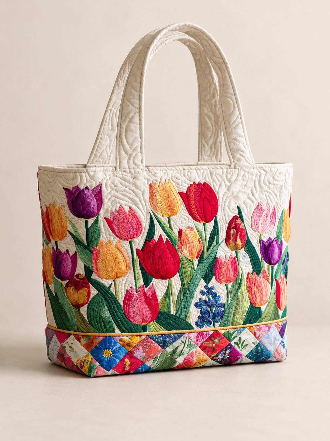 Jessica | Floral Rose Colored Tote Bag Image