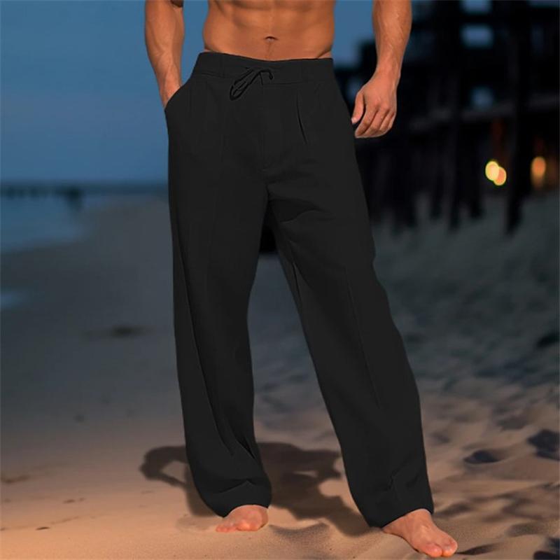 Tristan | Classic Plain Wide Trousers Image