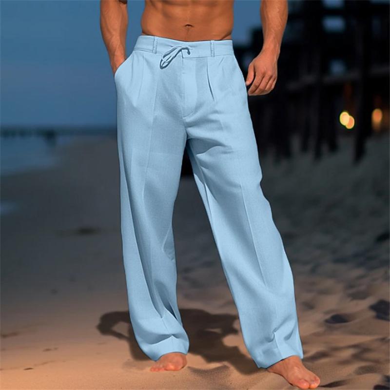 Tristan | Classic Plain Wide Trousers Image