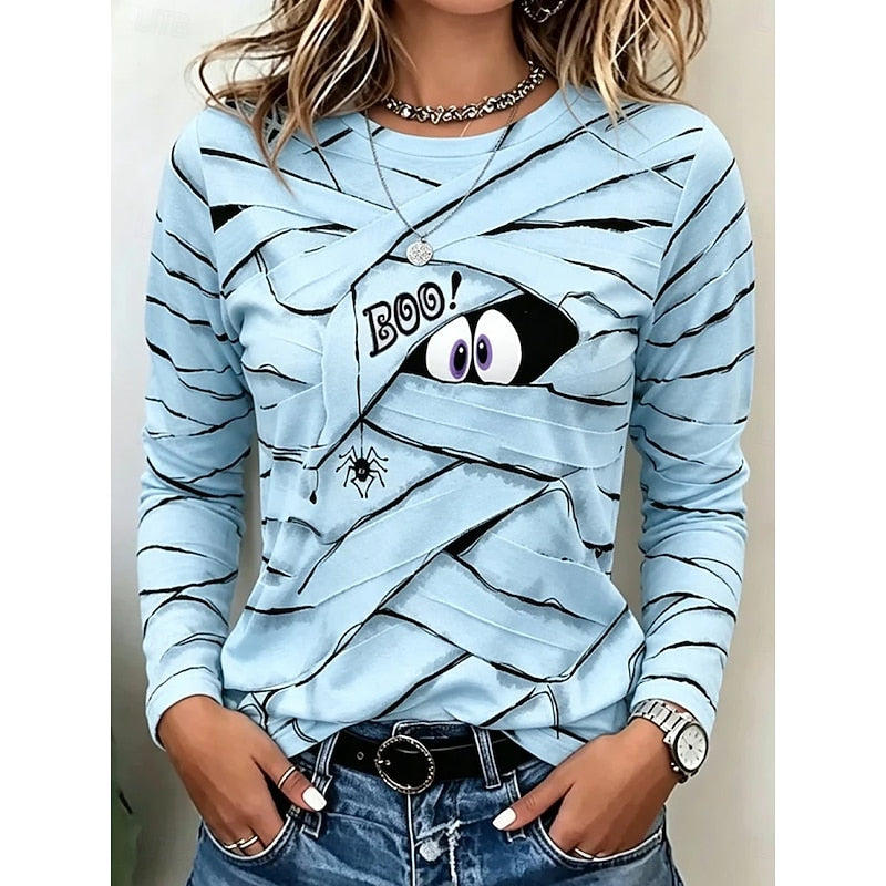 Wanda | Playful Halloween Long-Sleeve Top Image