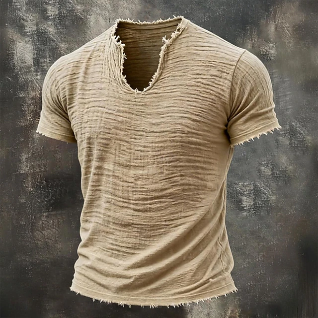 Wyatt | Rugged Notch-Neck T-Shirt Image