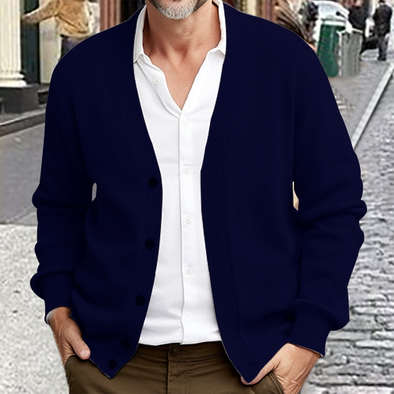 Emerson | Refined V-Neck Cardigan Image