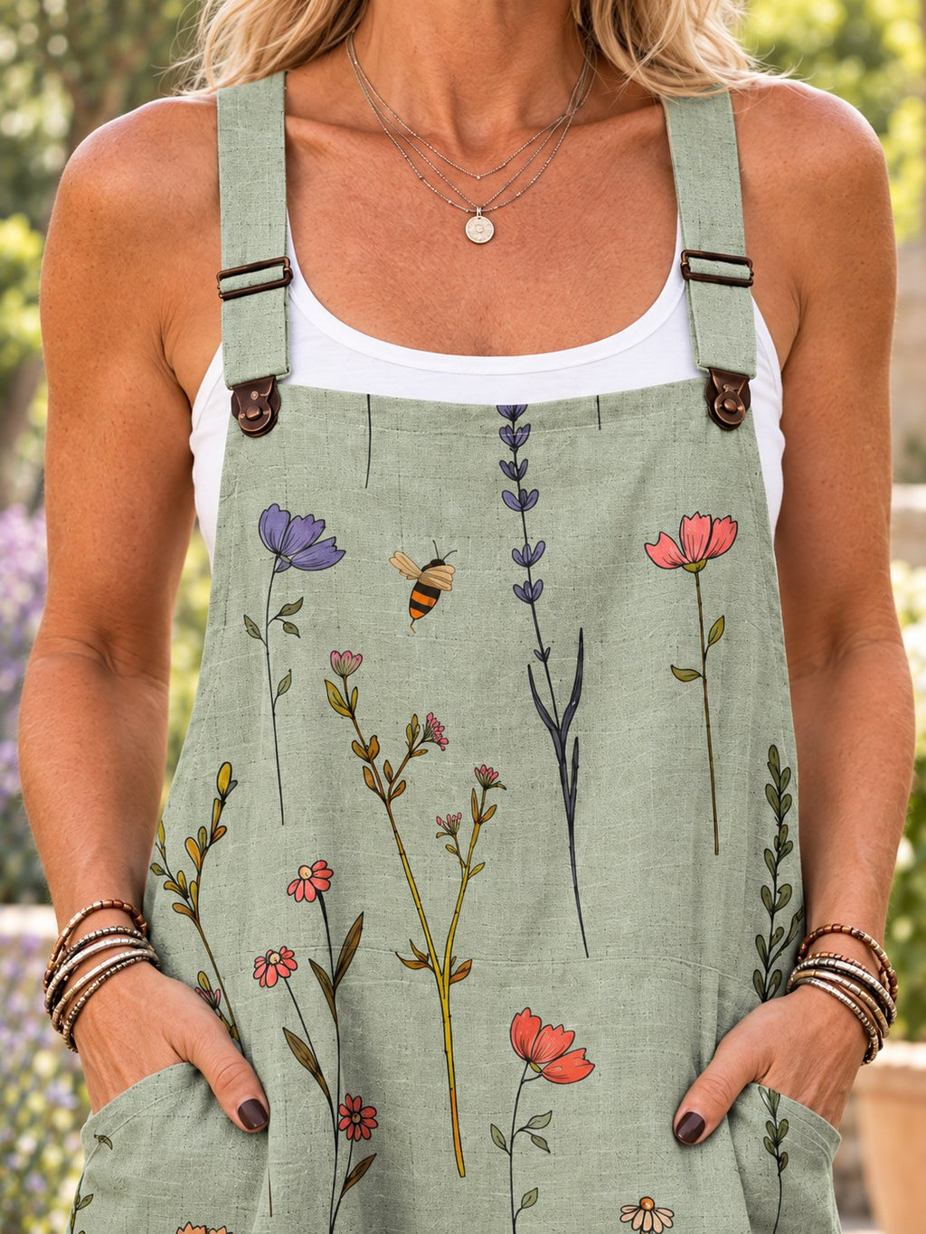Karissa | Comfortable Floral Green Jumpsuit