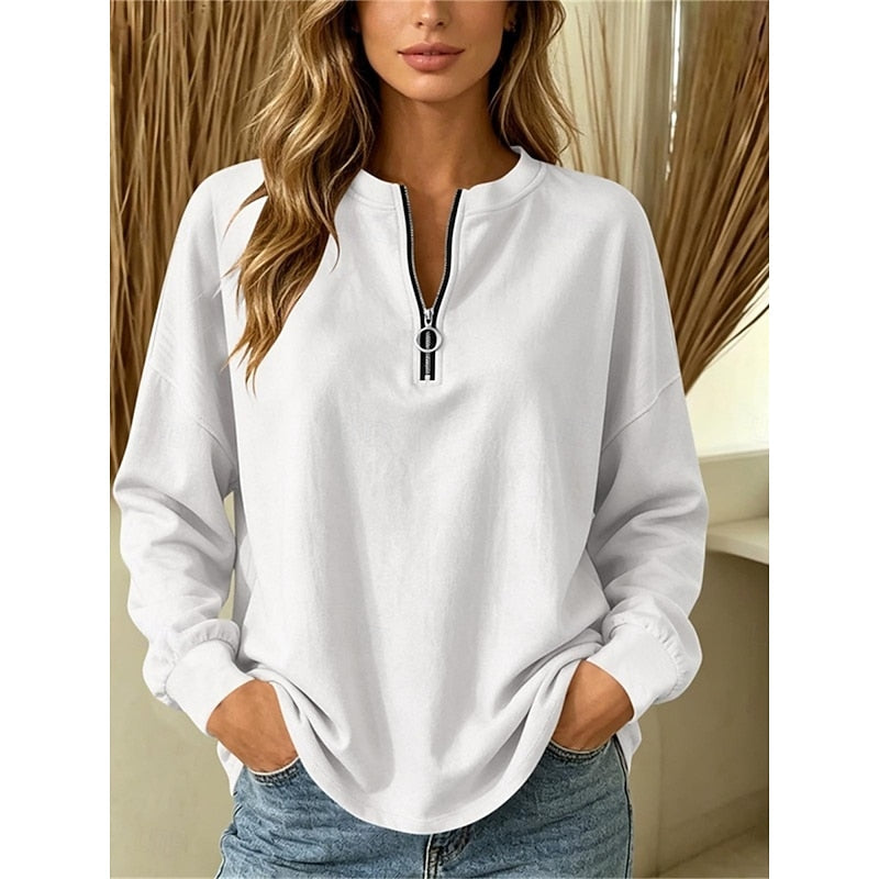 Camille | Relaxed Quarter-Zip Top Image