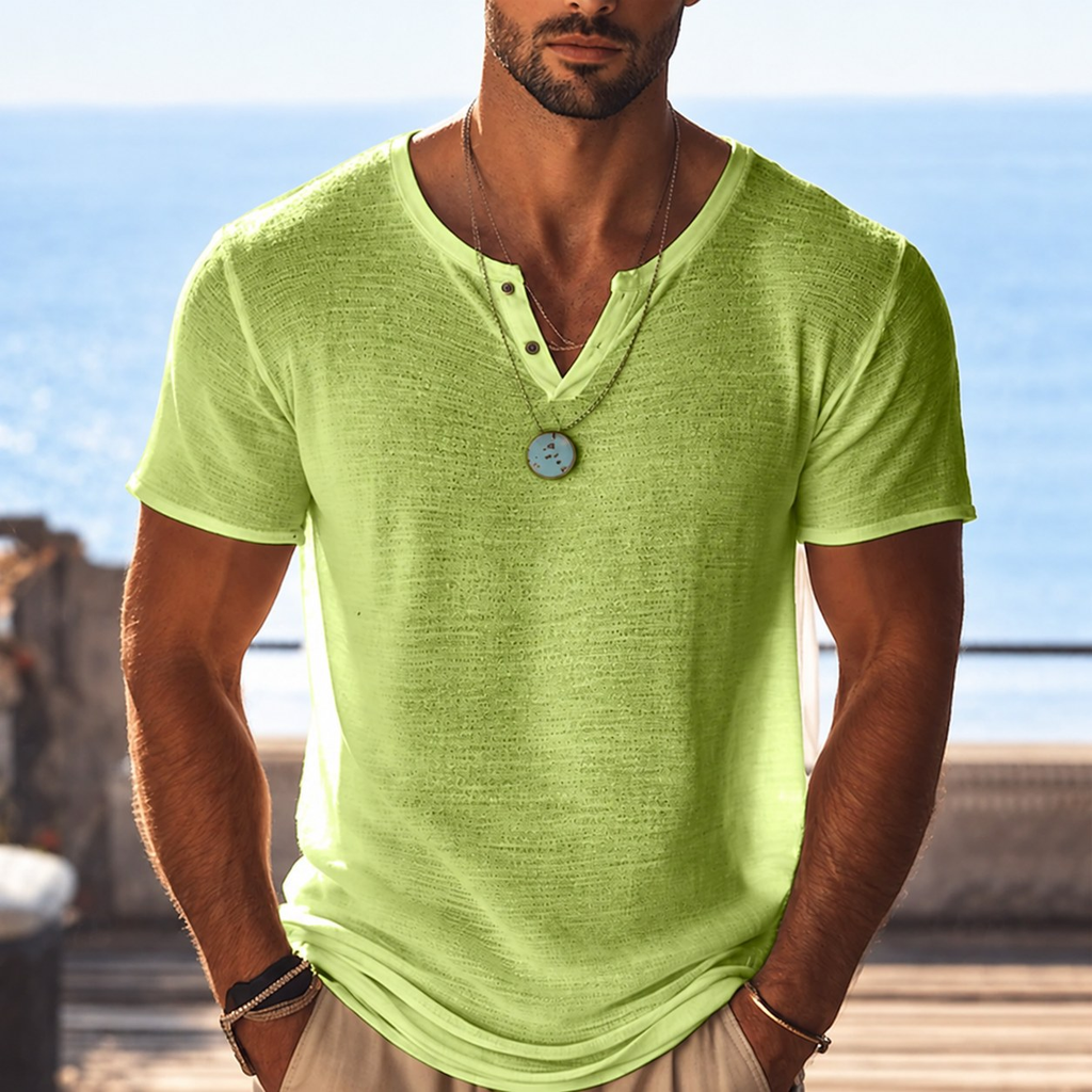Oliver | Relaxed Henley T-Shirt