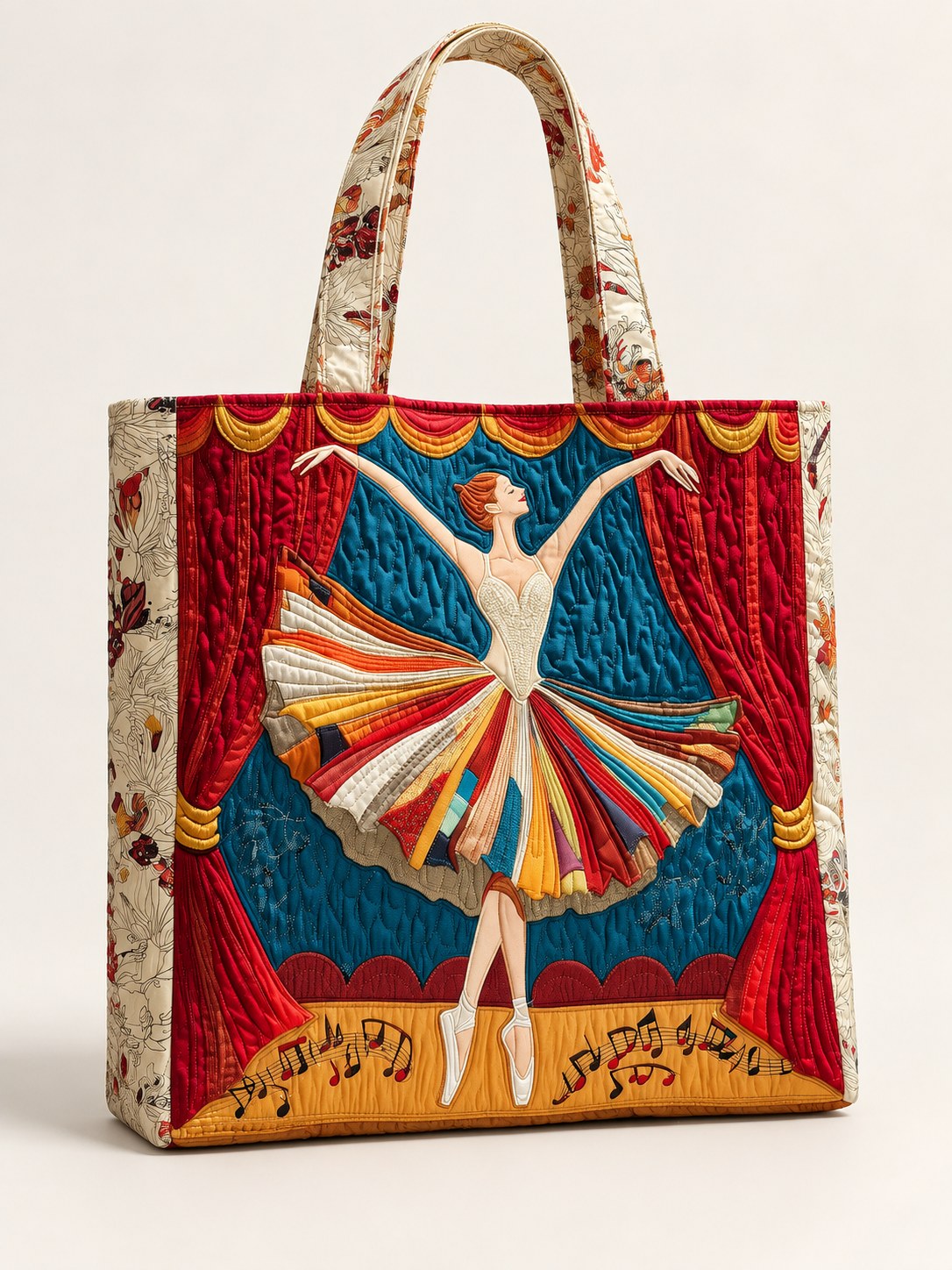 Kimberly | Multicolor Ballerina Art Tote Bag Image