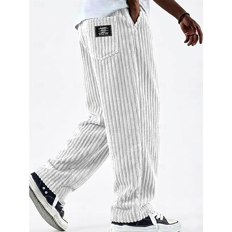 Bradford | Ribbed Straight-Leg Pants Image
