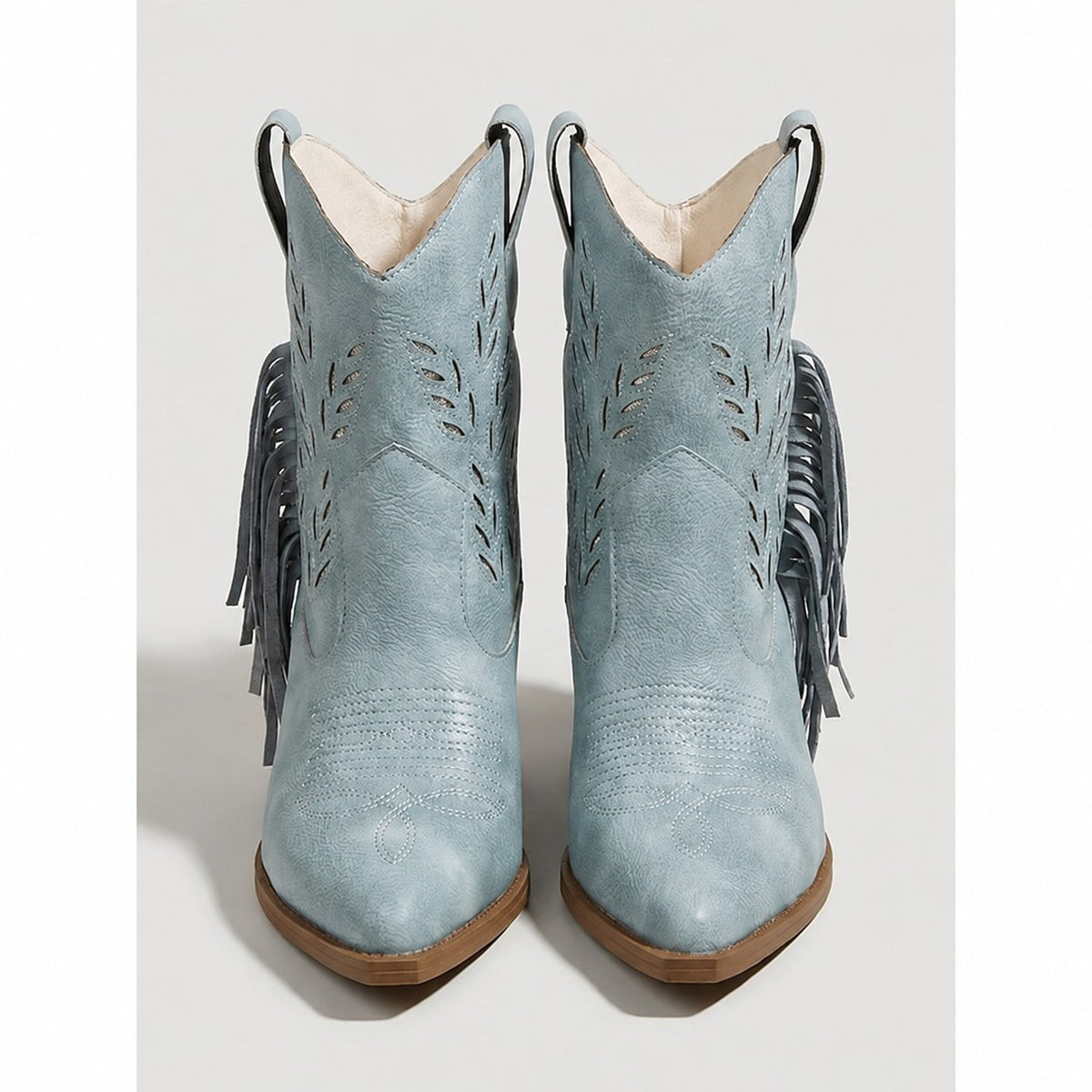 Corinne | Tasseled Western Ankle Boots Image
