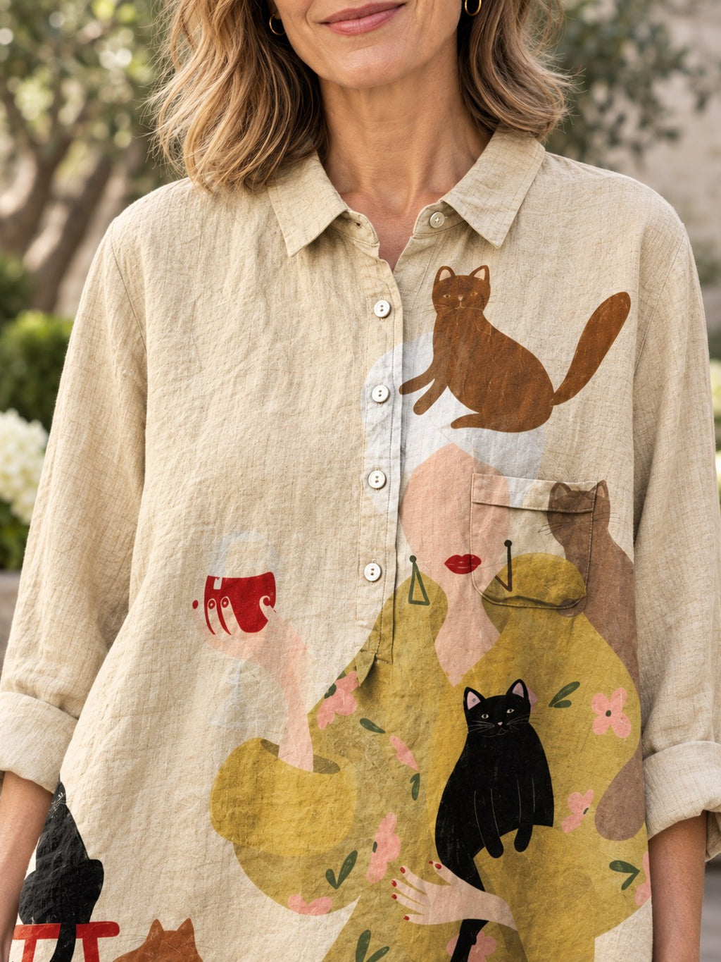 Kristine | Casual Artistic Collar Blouse