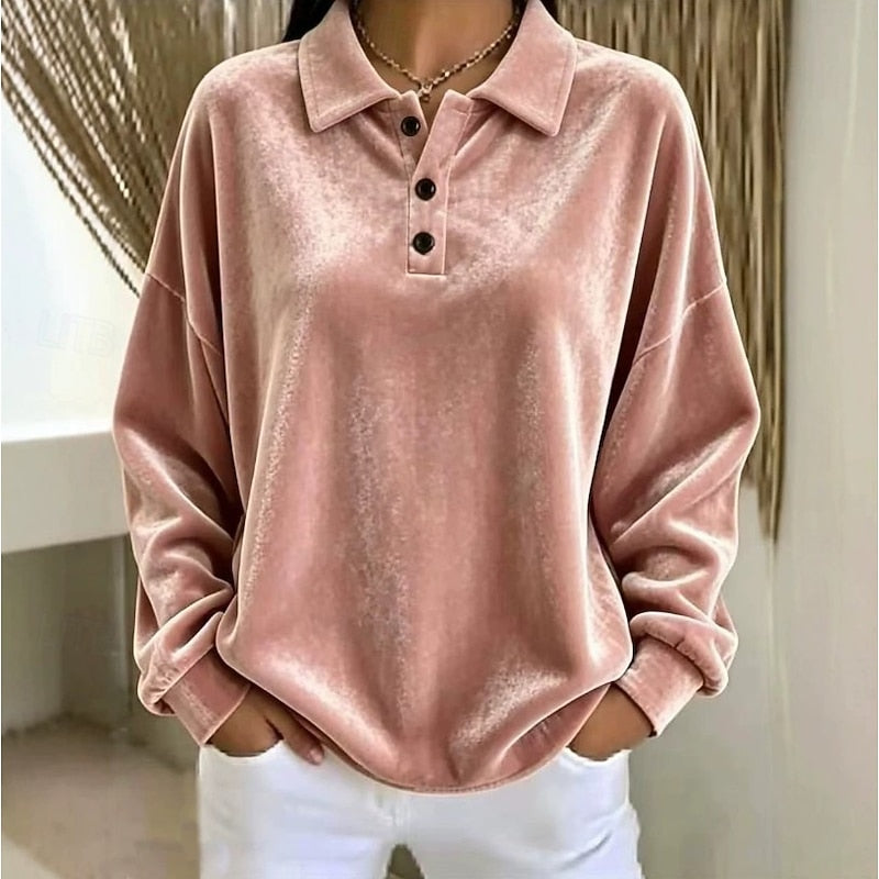 Darcy | Relaxed Collared Pullover Image