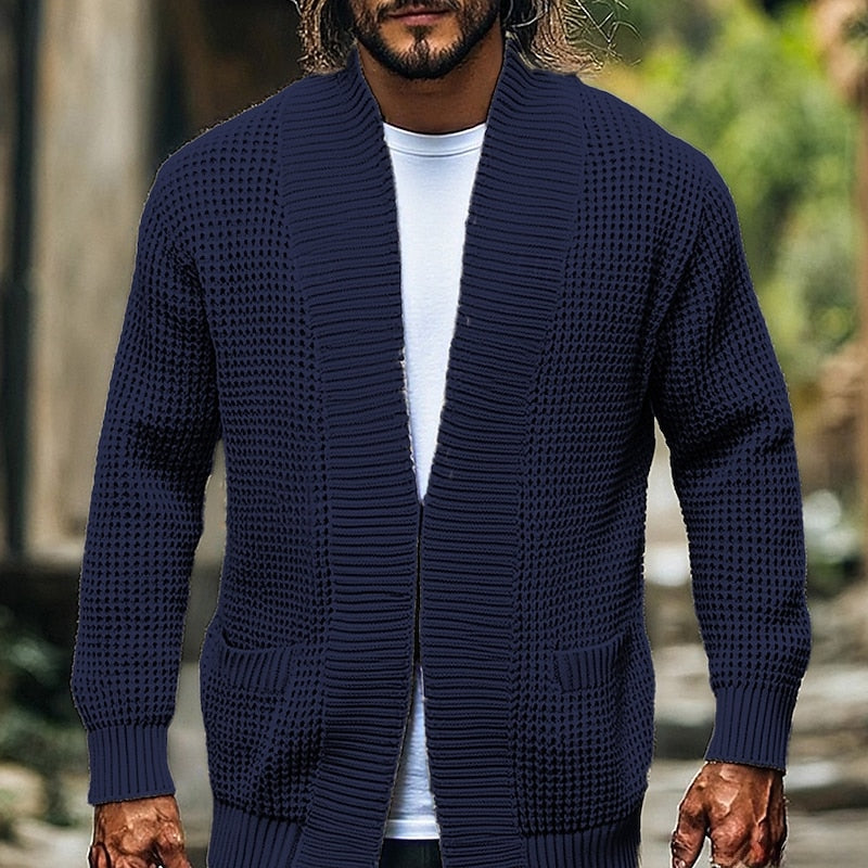 Harrison | Textured Open-Front Cardigan Image