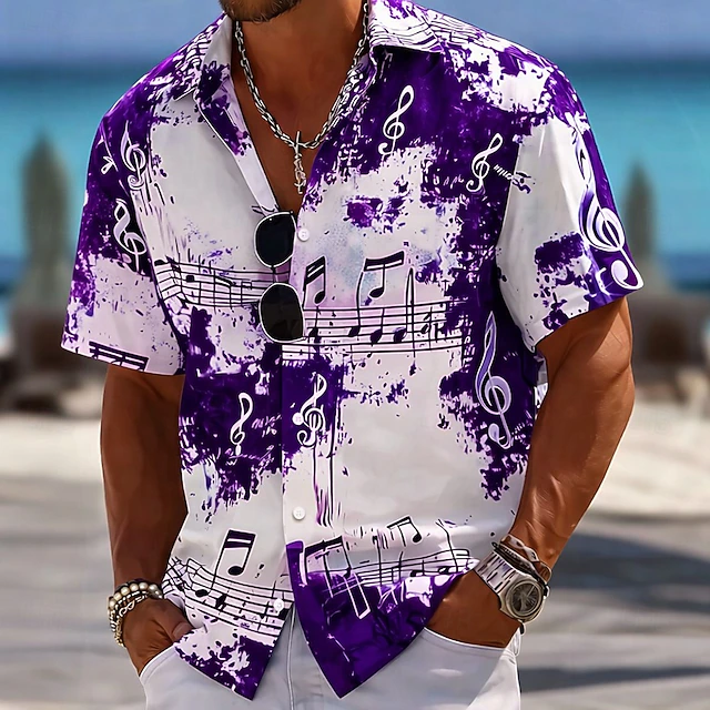 Roland | Artistic Print Short-Sleeve Shirt Image