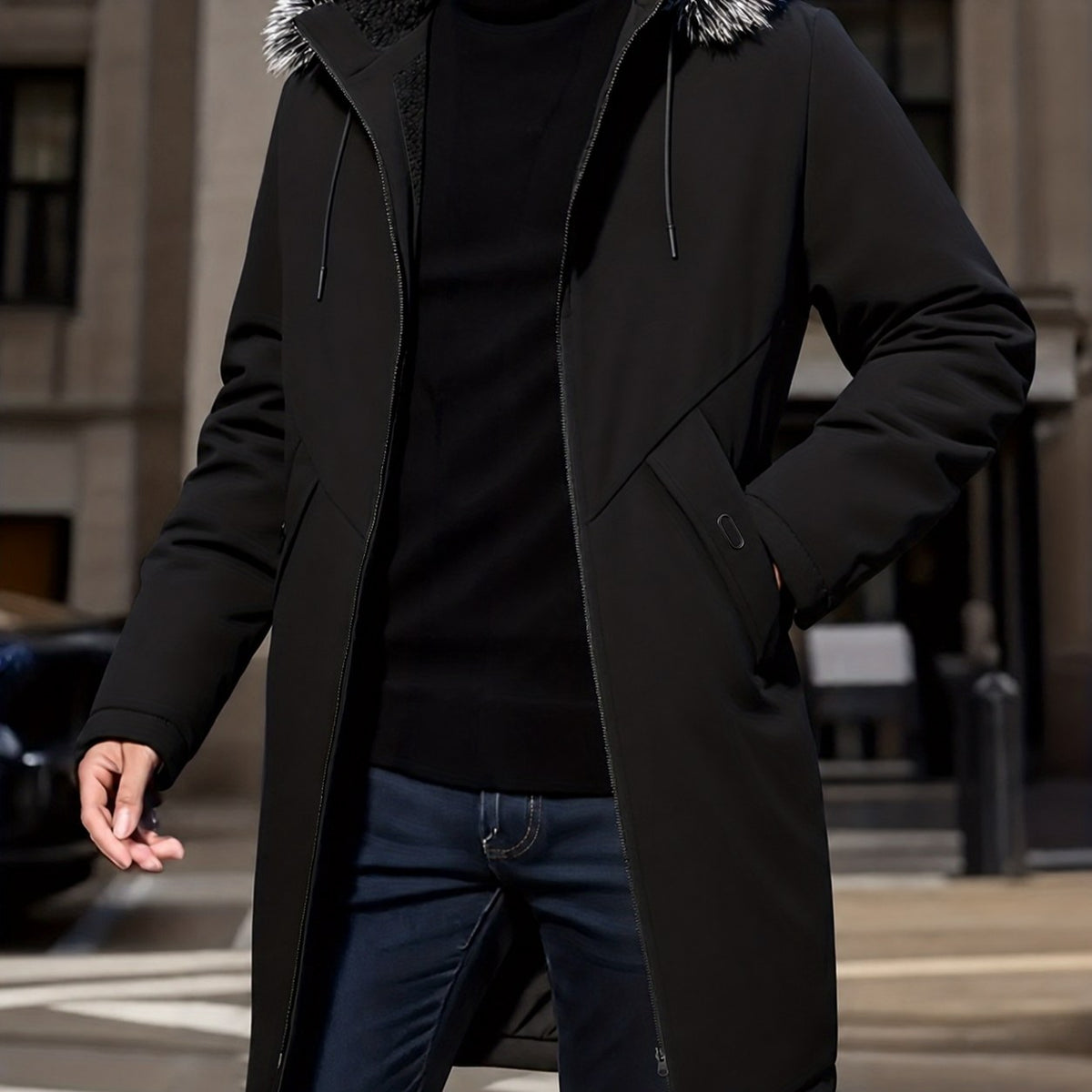 Lincoln | Hooded Mid-Length Parka Jacket
