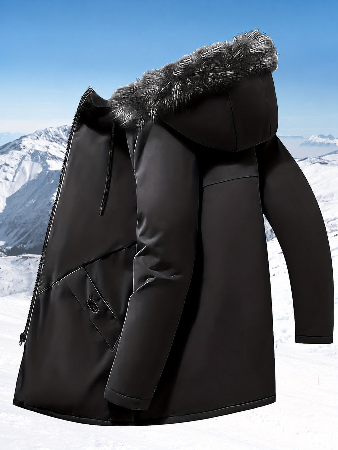Lincoln | Hooded Mid-Length Parka Jacket