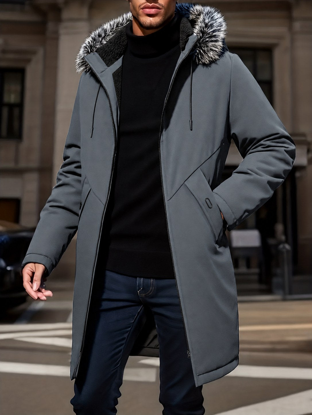 Lincoln | Hooded Mid-Length Parka Jacket
