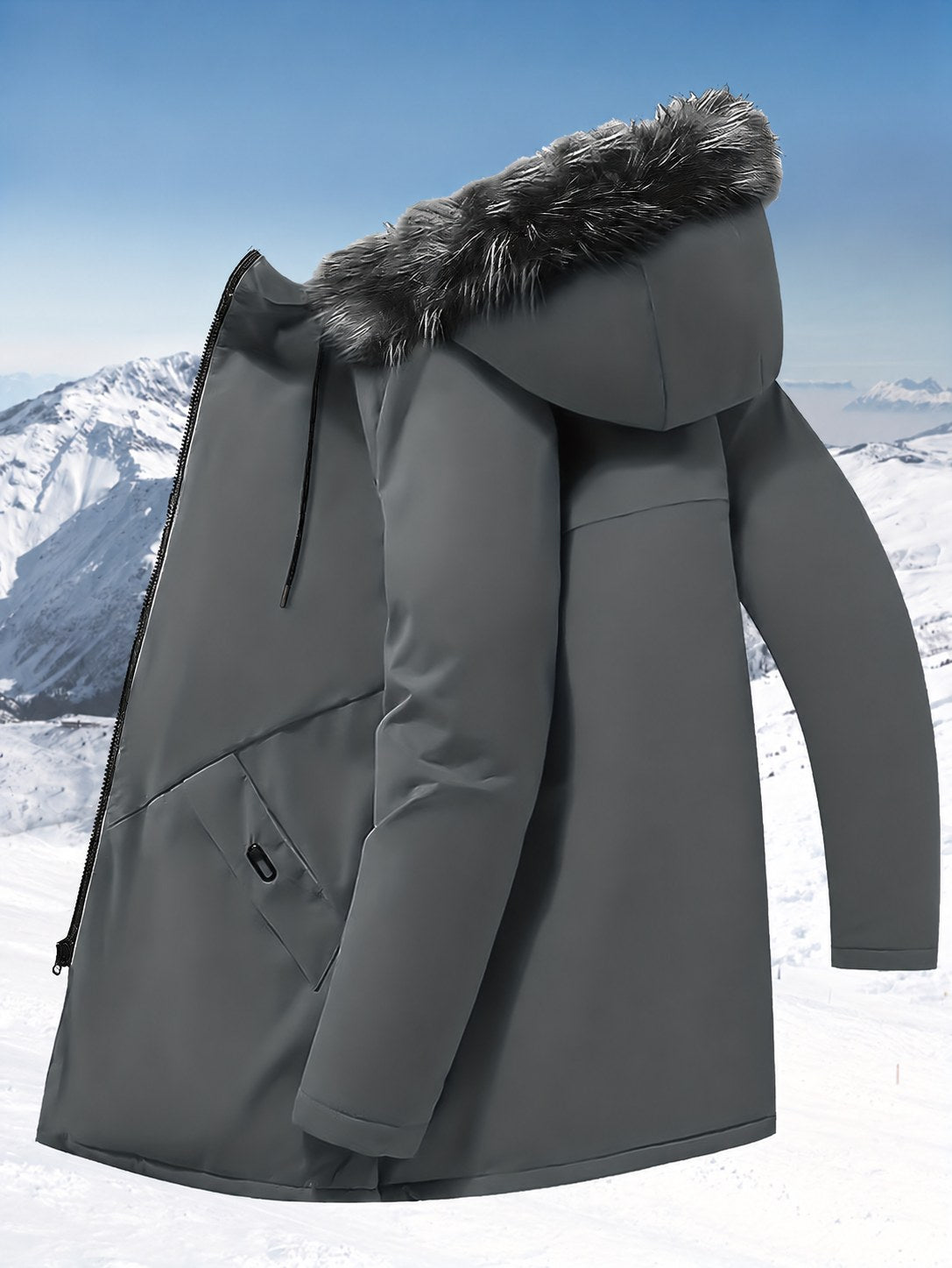 Lincoln | Hooded Mid-Length Parka Jacket