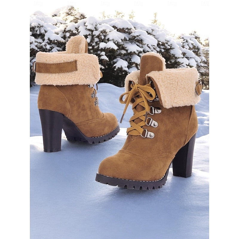 Ingram | Fur-Trimmed Lace-Up Winter Boots Image