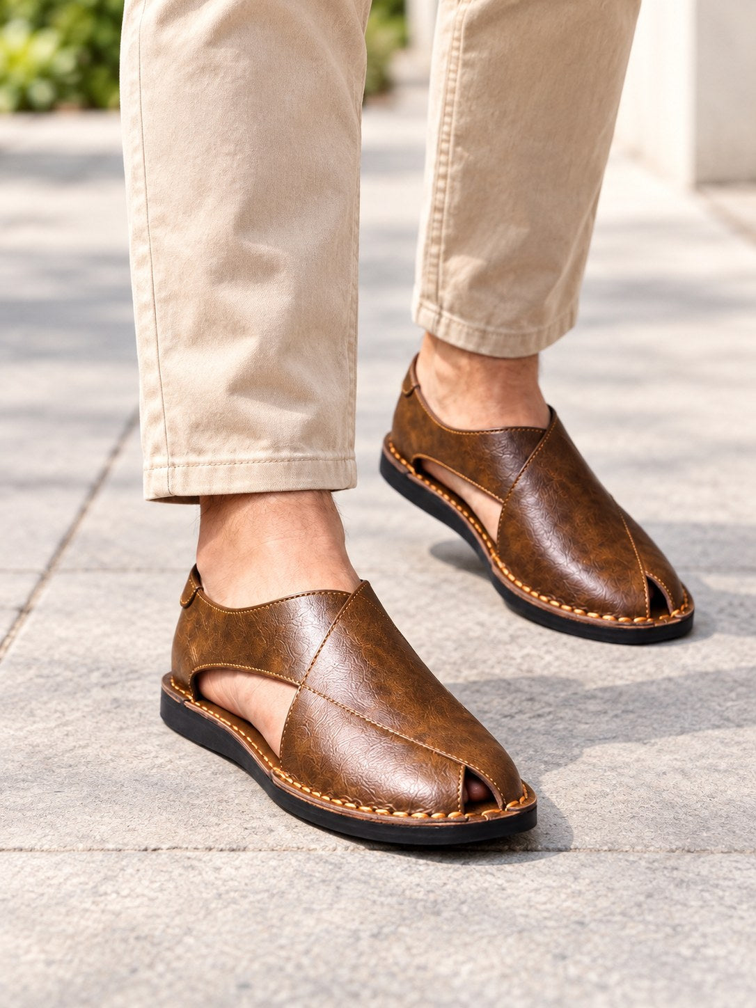 Lorenzo | Handcrafted Open-Toe Sandals