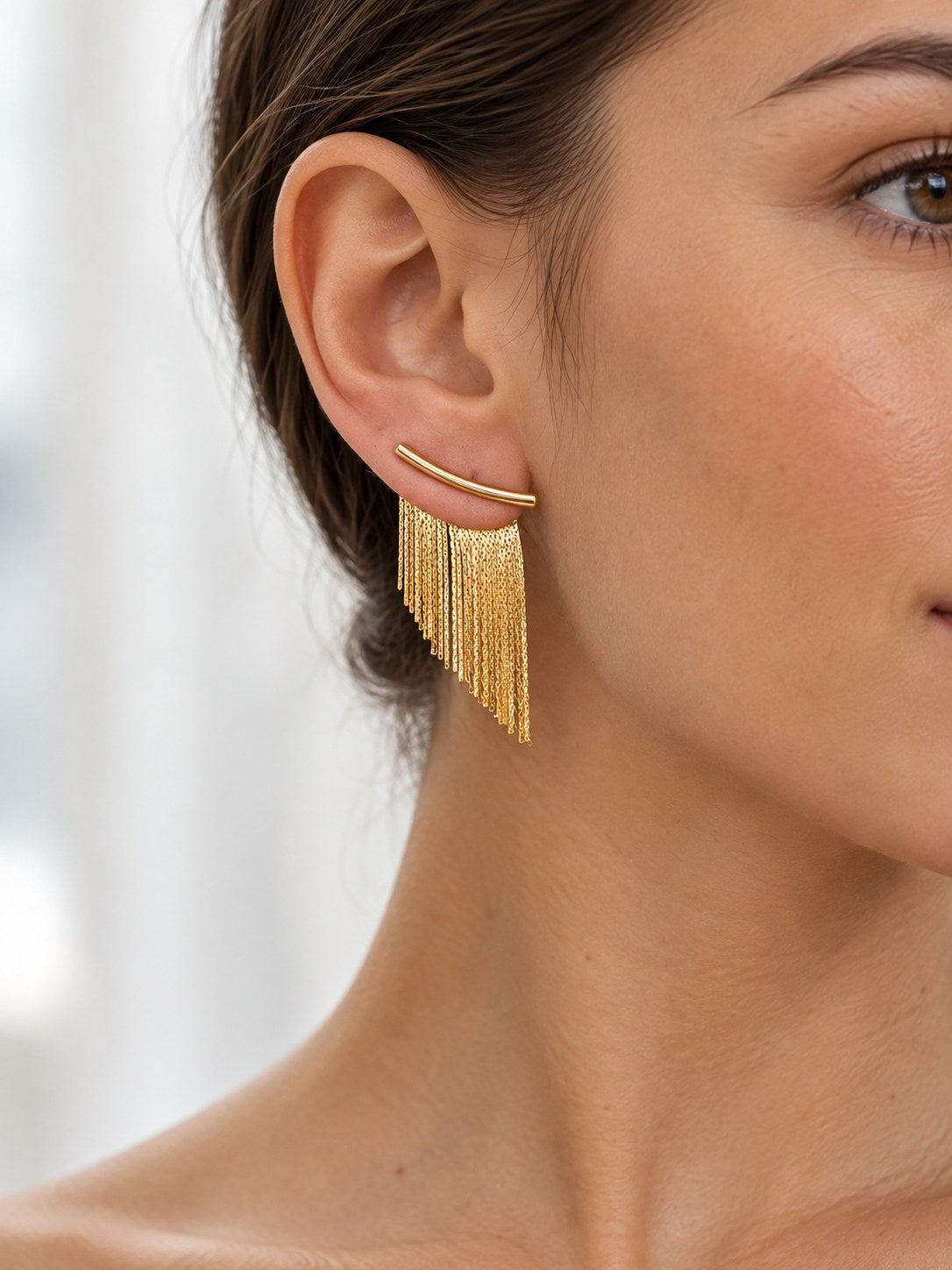 Lori | Stylish Gold Tone Earrings
