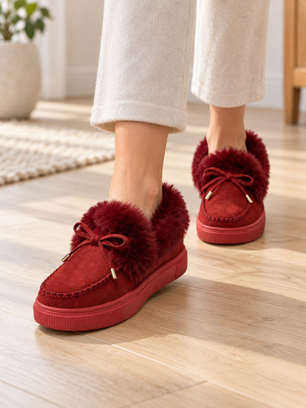Marnelle | Cozy Fur-Lined Moccasins