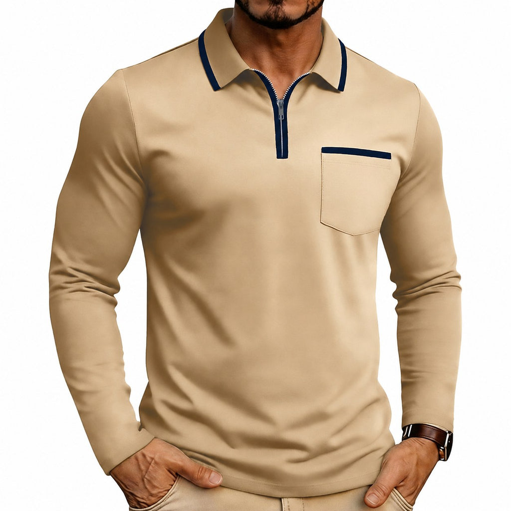 Maurice | Refined Quarter-Zip Polo Shirt