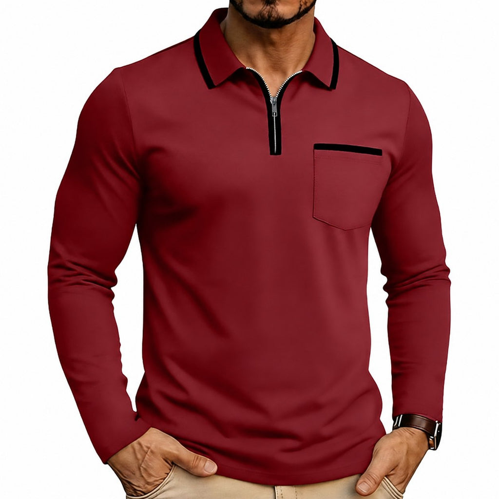 Maurice | Refined Quarter-Zip Polo Shirt