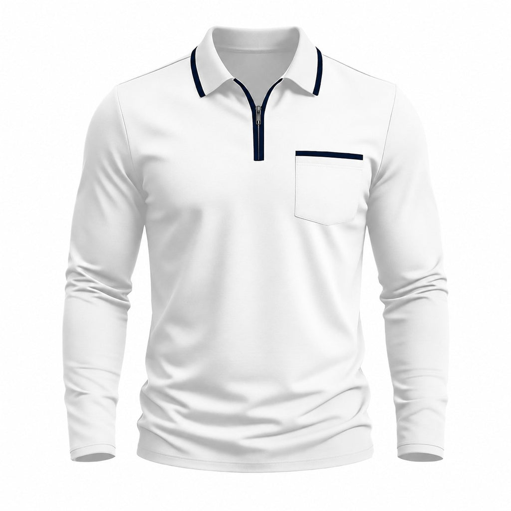 Maurice | Refined Quarter-Zip Polo Shirt