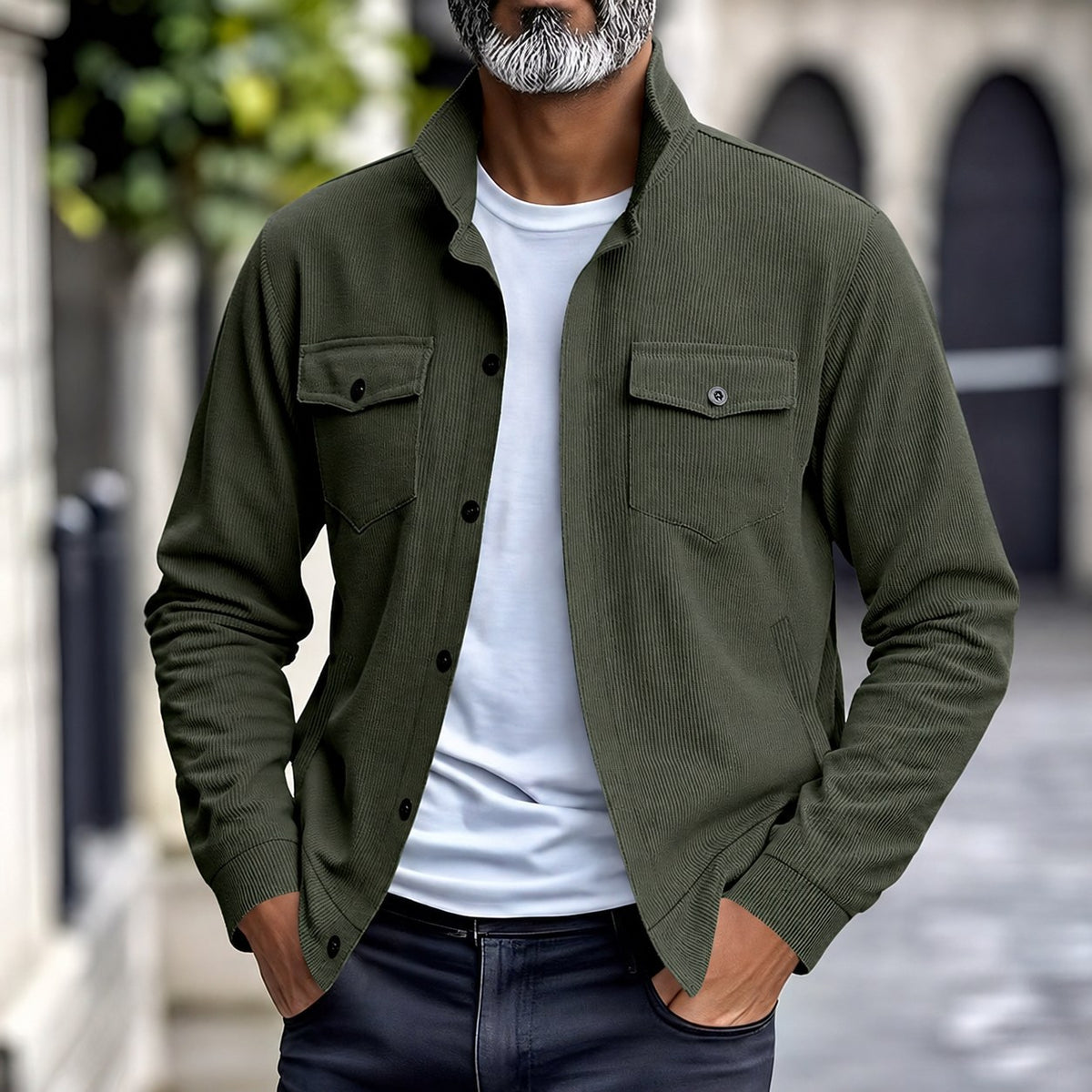 Maxwell | Ribbed Utility Jacket
